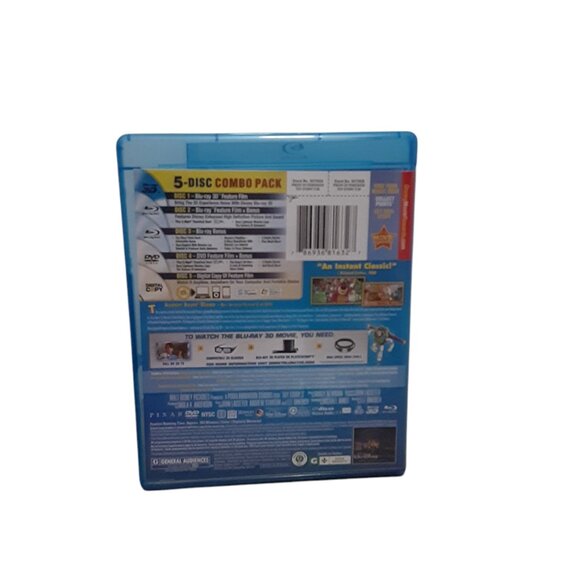Toy Story 3 (3D/Blu-ray/DVD, 2011, 5-Disc) w/ OOP Lenticular Slipcover Disney - Picture 5 of 5